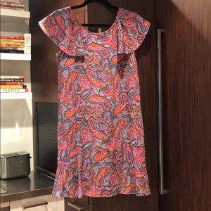 Paisley silk J Crew dress